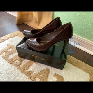 👉CHRISTIAN SIRIANO ☕️ “Snakeskin” 🐍 4” Heels😻